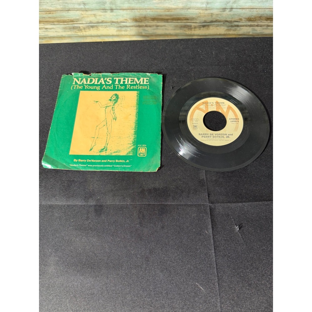 A&M Records Nadia's Theme The Young and the Restless 7" 45 RPM Vinyl Good Sleeve